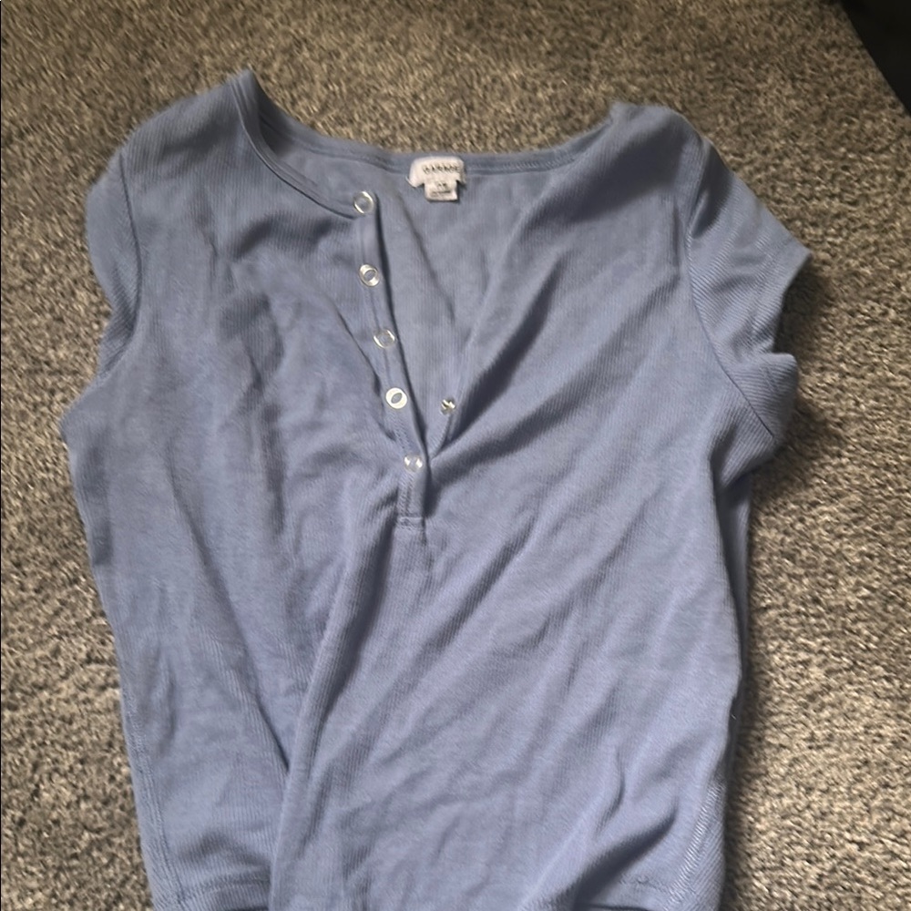 Garage Blue Crop Top